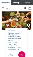 How sweetdeal.dk looks like on a mobile device such as an iPhone.