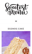How sweetestmenu.com looks like on a mobile device such as an iPhone.