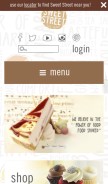 How sweetstreet.com looks like on a mobile device such as an iPhone.