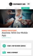 How swgas.com looks like on a mobile device such as an iPhone.
