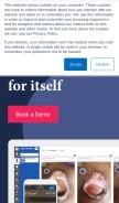 How swiftmedical.io looks like on a mobile device such as an iPhone.