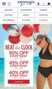 How swimsuitsforall.com looks like on a mobile device such as an iPhone.