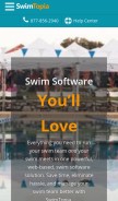 How swimtopia.com looks like on a mobile device such as an iPhone.