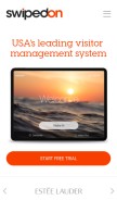 How swipedon.com looks like on a mobile device such as an iPhone.