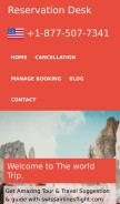 How swissairlinesflight.com looks like on a mobile device such as an iPhone.