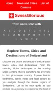 How swissglorious.com looks like on a mobile device such as an iPhone.