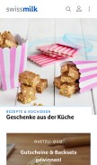 How swissmilk.ch looks like on a mobile device such as an iPhone.