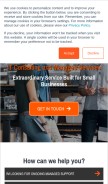 How switchfast.com looks like on a mobile device such as an iPhone.