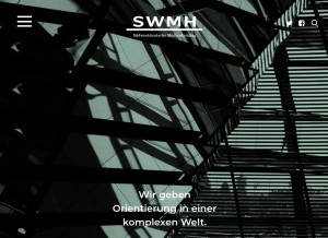 How swmh.de looks like on a tablet such as an iPad.