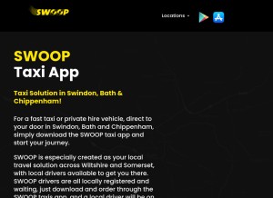 How swoop.co.uk looks like on a tablet such as an iPad.