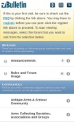 How swordforum.com looks like on a mobile device such as an iPhone.