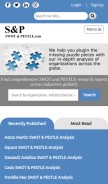 How swotandpestle.com looks like on a mobile device such as an iPhone.