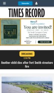 How swtimes.com looks like on a mobile device such as an iPhone.