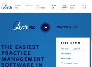 How sycle.net looks like on a tablet such as an iPad.