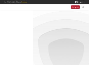 How symlexvpn.com looks like on a tablet such as an iPad.