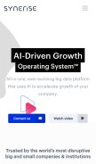 How synerise.com looks like on a mobile device such as an iPhone.