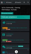 How sytrycommunity.fr looks like on a mobile device such as an iPhone.