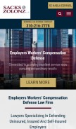 How szcomplaw.com looks like on a mobile device such as an iPhone.