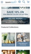 How tableclothsfactory.com looks like on a mobile device such as an iPhone.