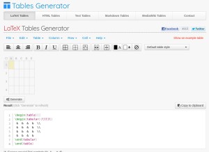 How tablesgenerator.com looks like on a tablet such as an iPad.