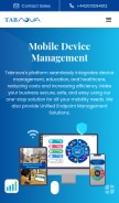 How tabnova.com looks like on a mobile device such as an iPhone.