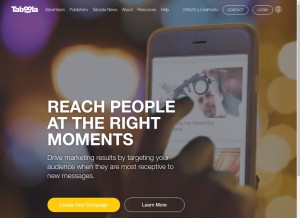 How taboola.com looks like on a tablet such as an iPad.