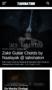 How tabsnation.com looks like on a mobile device such as an iPhone.