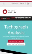 How tachoservices.com looks like on a mobile device such as an iPhone.
