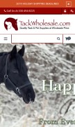 How tackwholesale.com looks like on a mobile device such as an iPhone.