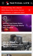 How tactical-life.com looks like on a mobile device such as an iPhone.
