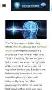 How tacticalinvestor.com looks like on a mobile device such as an iPhone.