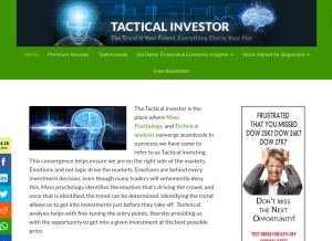 How tacticalinvestor.com looks like on a tablet such as an iPad.