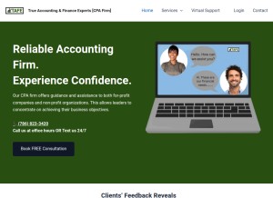 How tafesolution.com looks like on a tablet such as an iPad.