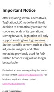 How tagstation.com looks like on a mobile device such as an iPhone.