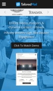 How tailoredmail.com looks like on a mobile device such as an iPhone.