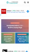 How tainguyenwordpress.com looks like on a mobile device such as an iPhone.