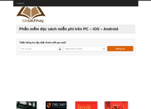 How taisachhay.com looks like on a tablet such as an iPad.