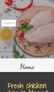 How tajfreshchicken.com looks like on a mobile device such as an iPhone.