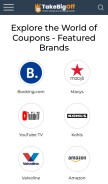 How takebigoff.com looks like on a mobile device such as an iPhone.