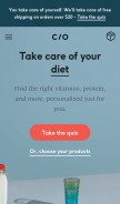 How takecareof.com looks like on a mobile device such as an iPhone.