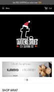 How takkens.shoes looks like on a mobile device such as an iPhone.