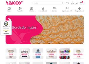 How takoy.es looks like on a tablet such as an iPad.