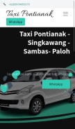 How taksi-pontianak.com looks like on a mobile device such as an iPhone.