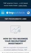 How talentbrew.io looks like on a mobile device such as an iPhone.