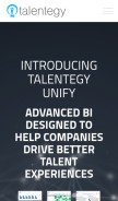 How talentegy.com looks like on a mobile device such as an iPhone.