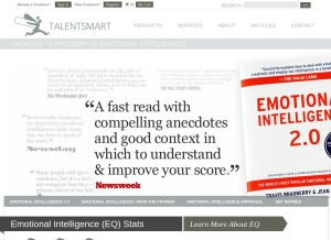 How talentsmart.com looks like on a tablet such as an iPad.