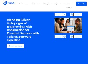 How taliun.com looks like on a tablet such as an iPad.