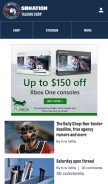 How talkingchop.com looks like on a mobile device such as an iPhone.