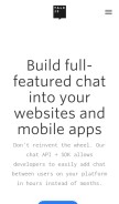 How talkjs.com looks like on a mobile device such as an iPhone.
