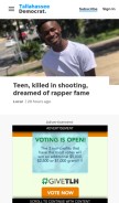 How tallahassee.com looks like on a mobile device such as an iPhone.